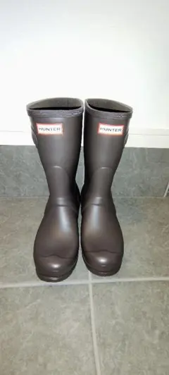 HUNTER ブラウン 長靴 バックル付き