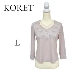 KORET コレット うすピンク シャツ・ブラウス タウンユース Lのサムネイル