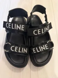 CELINE サンダル ブラック 35 難ありのサムネイル