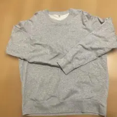 ユニクロ　UNIQLO グレー クルーネック スウェット