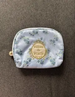 Maison de FLEUR メゾンドフルール ティッシュポーチ ブルー 水色