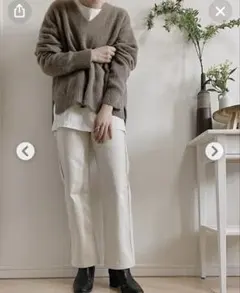 ユニクロ デニムパンツ レギュラーフィットストレートハイライズジーンズ 24