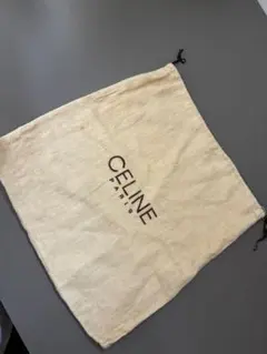 CELINE ベージュ ロゴ巾着袋のサムネイル