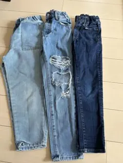 130cm デニム3点セット