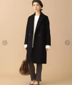 20aw Beauty & Youth スタンド ダブル テーラード コート S