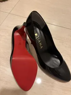 Diana 黒 ハイヒール パンプス