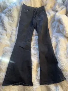 フレアデニム 黒