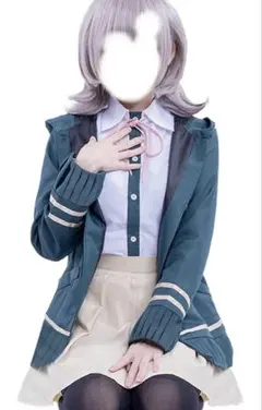 ダンガンロンパ　七海千秋　コスプレ衣装　ウィッグ付