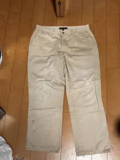 90s00sTOMMY HILFIGER ベージュ チノパン 汚れあり36✖️32