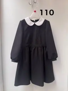 110サイズ ブラックワンピース　フォーマルワンピース　CHOPINdeux
