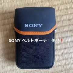 SONY ベルトポーチケース　ブラック/オレンジ　美品 送料無料　即日発送