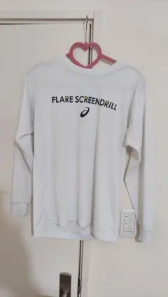 asics FLARE SCREENDRILL シャツ Sサイズ ホワイト