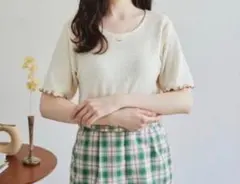 idem ポコポコカットアンドシートップス パイピング ベージュ 美品のサムネイル