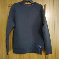 TOMMY HILFIGER ネイビー キルティング トレーナー M