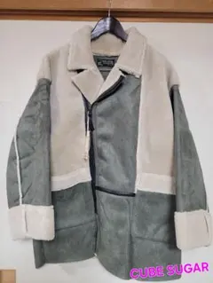 【最終価格】CUBE SUGAR ムートン風ボアアウター Mサイズ