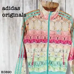アディダス 希少 ファイヤーバード 花柄 トラックジャケット K0905