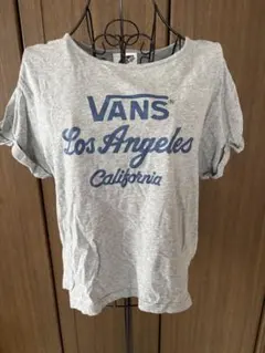 【VANS】 ロゴ プリント Tシャツ 半袖 グレー サーフ女子 フリーサイズのサムネイル