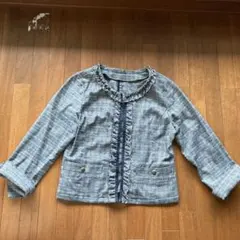 ノーカラー　ツイードジャケットのサムネイル