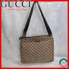 GUCCI ショルダーバッグ クロスボディ GGキャンバス スクエア 縦長