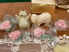 小物入れ 置物 セット インテリア 雑貨 ローズ 薔薇