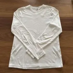 UNIQLO ソフトリブクルーネックT XL白