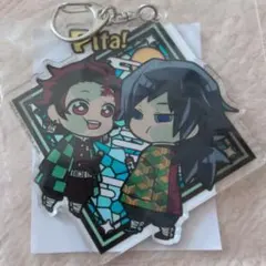 ぴた！でふぉめ　鬼滅の刃 アクリルキーホルダー　ぷらす弐★ 炭治郎 & 義勇★