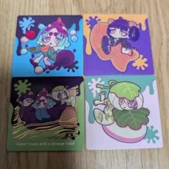 ウイルスイーツ　カード　4枚セット（開封済みパック付き）　VIRUSWEETS