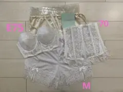 ホワイト セモアブライダルインナーセット