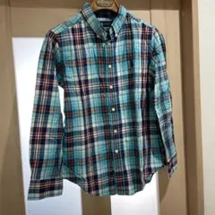 Ralph Lauren チェック柄長袖シャツ M(10-12)