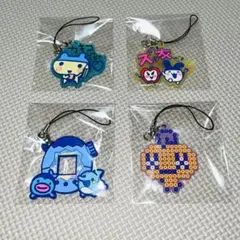 一番くじ　たまごっち　F賞　きらきらラバーチャーム　　　4個セット