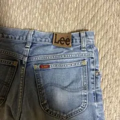 Leeデニム　日本製デニム　 ライトブルーストレートデニム フリンジヘム