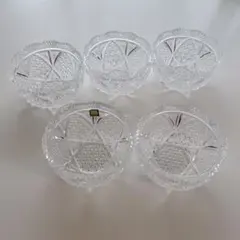 HOYA クリスタルガラス　ボウル 5点セット