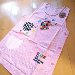 新品・未使用☆ エルマー パッチワーク エプロンM～ Lサイズ 保育士