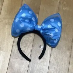 ミニーマウス 水玉リボンヘアバンド