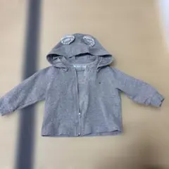 familiar フード付きトレーナー 80サイズ グレー