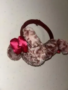 ディズニーピンクレオパード柄耳あて