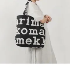 ロゴプリント トートバッグ ブラック