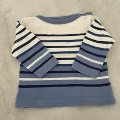 プチバトー　ストライプデザイン ベビーTシャツ 6M