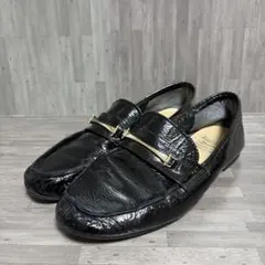 Recipe ビット付き ローファー ブラック 24.5cm 日本製