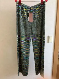 MISSONI DONNA ミッソーニ イタリア製 ワイドパンツ オレンジ 44 