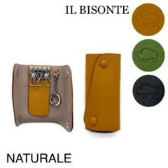 【IL BISONTE】リング付き 4連キーケースSKH087/NATURALE
