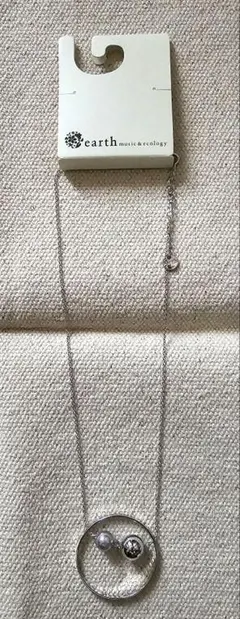 earth music&ecology シルバー 円形ペンダント (未使用)