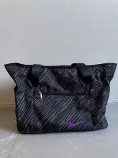 NIKE ナイキ ストライプトートバッグ 黒/紫
