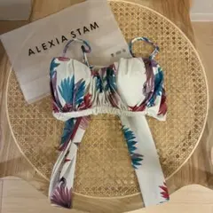 アリシアスタン 水着 トップス ホワイト