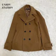 UNION STATION ピーコート M ブラウン キャメル メンズビギのサムネイル