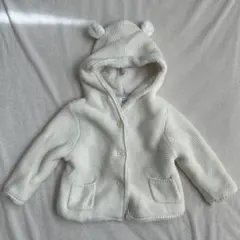 baby GAP フード付き裏ボアカーディガン 6-12ヶ月