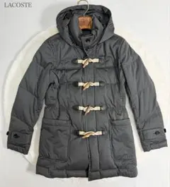 美品✨【ラコステ】ダッフルコート/ダウン90%フェザー10%/グレー 専用！美品✨【ラコステ】ダッフルコート/ダウン90%フェザー10%/グレー