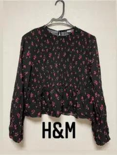 新品未使用H&M花柄ブラウス