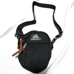 GREGORY ブラックショルダーバッグ　s