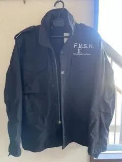 LIBE BRAND UNIVS F.E.S.N.ミリタリージャケットBlK L